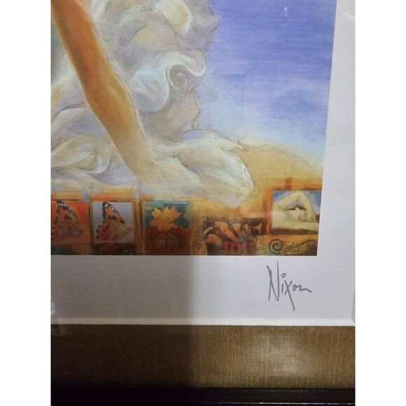 Signed Peter Nixon Print "Venus Anadyomene" Matted Framed 12.5in x 15.5 in - Picture 8 of 11